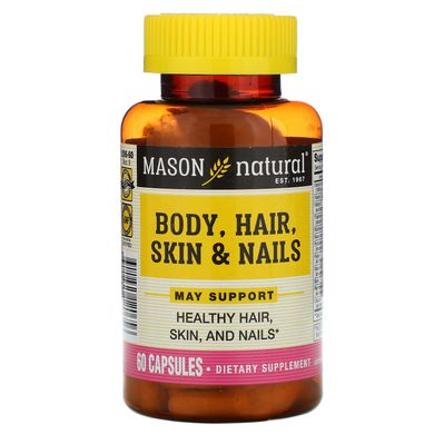 Тіло, волосся, шкіра і нігті, Mason Natural, 60 капсул