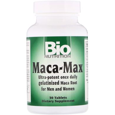 Мака, Bio Nutrition, 1000 мг, 30 таблеток