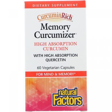 Curcumin for Memory Optimization Natural Factors 60 capsules