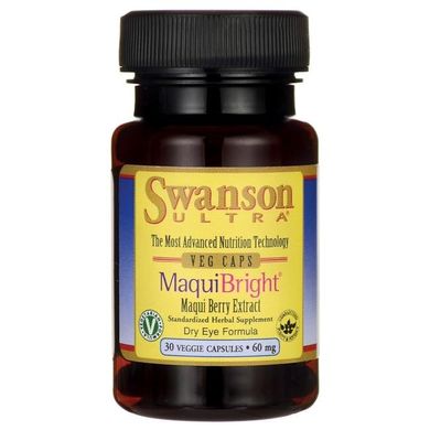 Сльозоточива підтримка, MaquiBright, Swanson, 60 мг, 30 капсул