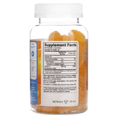 Doctor's Finest, вітамін C, апельсин, 250 мг, 90 жувальних мармеладок
