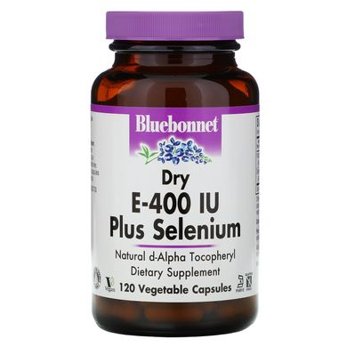 Вітамін E і Селен Bluebonnet Nutrition (E Plus Selenium) 400 МО / 200 мкг 120 капсул