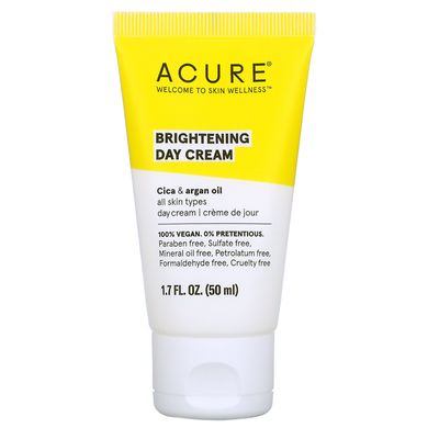 Денний крем для обличчя, Day Cream, Acure Organics, освітлюючий, для всіх типів шкіри, 50 мл
