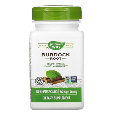 Корінь лопуха Nature's Way (Burdock) 950 мг 100 капсул