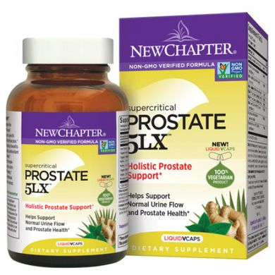 Вітаміни для простати Со Пальметто New Chapter (Prostate 5LX ™: Saw Palmetto Blend) 60 вегетаріанських капсул