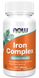 Железо комплекс Now Foods (Iron Complex) 100 таблеток фото