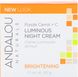 Ночной крем фиолетовая морковь + С осветляющий Andalou Naturals (Night Cream) 50 мл фото