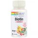 Биотин Solaray (Biotin) 5000 мкг со вкусом персика клубники и банана 60 леденцов фото