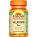 Мелатонінові таблетки, Sundown Naturals, 3 мг, 60 таблеток фото