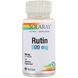 Рутин, Rutin, Solaray, 500 мг, 90 вегетарианских капсул фото
