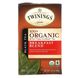 Чай чорний «Сніданок» суміш органік Twinings (Black Tea) 20 пак. 40 р фото