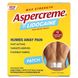 Aspercreme, Обезболивающий пластырь с 4% лидокаином, максимальная сила, без отдушек, 5 пластырей (10 см x 14 см) каждый фото