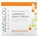 Нічний крем фіолетова морква + С освітлюючий Andalou Naturals (Night Cream) 50 мл фото