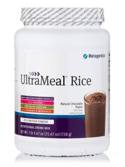 Поживна суміш для напою з рисовим білком шоколад Metagenics (UltraMeal RICE Natural Chocolate Flavor) 728 г