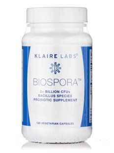 Klaire Labs Probiotics (BioSpora) 120 vegetarian capsules