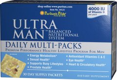 Щоденні полівітаміни Ultra Man ™, Ultra Man ™ Daily Multivitamins Packs, Puritan's Pride, 1 набір
