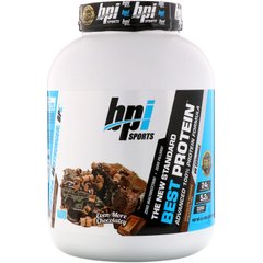 Кращий протеїн, передова формула 100% -ого протеїну, шоколадне Брауні, BPI Sports, 2,33 кг