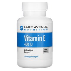 Вітамін Е Lake Avenue Nutrition (Vitamin E) 400 МО 120 капсул