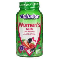 Жувальні вітаміни для жінок, натуральні ягідні смаки, VitaFusion, 150 жувальних таблеток