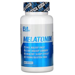 Мелатонін, Melatonin, EVLution Nutrition, 5 мг, 100 таблеток