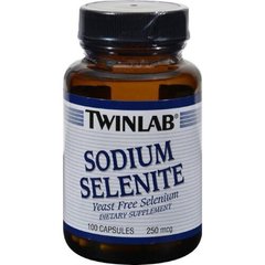 Гіпс натрію селен, Sodium Selenite, Twinlab, 250 мкг, 100 капсул