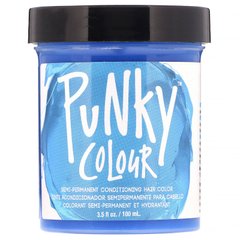 Напівперманентна кондиціонерна фарба для волосся, Lagoon Blue, Punky Color, 3,5 рідкої унції (100 мл)