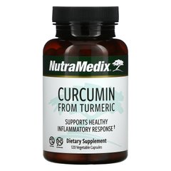 NutraMedix, куркумін з куркуми, підтримує здорову запальну реакцію, 120 вегетаріанських капсул.