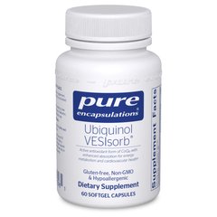Убіхінол Pure Encapsulations (Ubiquinol VESIsorb) 60 капсул