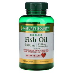 Рыбий жир Nature's Bounty (Fish Oil) 2400 мг 90 мягких таблеток купить в Киеве и Украине