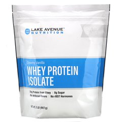 Ізолят сироваткового білка, вершкова ваніль, Lake Avenue Nutrition, 2 фунта (907 г)