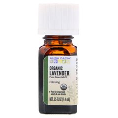 Лавандовое масло органик Aura Cacia (Oil Lavender) 7.4 мл купить в Киеве и Украине