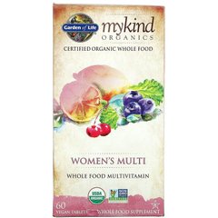 Garden of Life, MyKind Organics, мультивітамін для жінок, 60 веганських пігулок