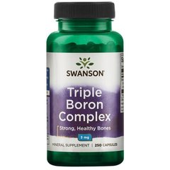 Бор потрійний комплекс, Triple Boron Complex, Swanson, 3 мг, 250 капсул