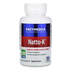 Natto-K, для сердечно-сосудистой системы, Enzymedica, 90 капсул купить в Киеве и Украине