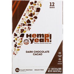 Протеиновые батончики Super Seed, темный шоколад с какао, Manitoba Harvest, 12 батончиков, по 45 г каждый купить в Киеве и Украине