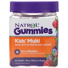 Мультивітаміни для дітей Natrol (Kids 'Multi) 90 жувальних таблеток зі смаком ягід