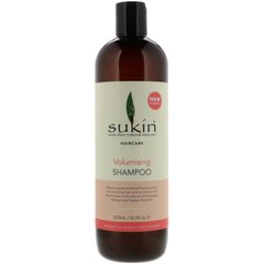 Об'ємний шампунь, тонке і слабке волосся, Sukin, 16,9 рідких унцій (500 мл)