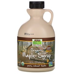 Органический кленовый сироп класс В темного цвета Now Foods (Maple Syrup Grade B Org) 946 мл купить в Киеве и Украине
