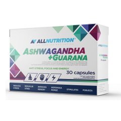 Ashwagandha 300ml + Guarana - 30caps (Пошкоджена упаковка)