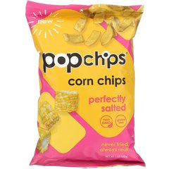 Popchips, Кукурудзяні чіпси, Ідеально солоні, 5 унцій (142 г)