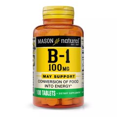 Витамин B1 Mason Natural (Vitamin B1) 100 мг 100 таблеток купить в Киеве и Украине