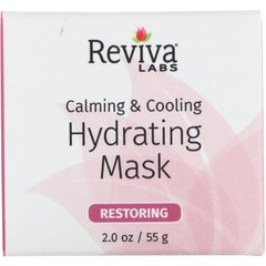 Заспокійлива і охолоджуюча, зволожуюча маска, Calming,Cooling, Hydrating Mask, Reviva Labs, 55 г