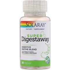 Супер ферменти для травлення Solaray (Super Digestaway) 90 капсул
