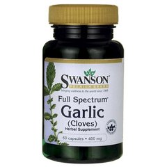 Чеснок (Гвоздика), Full Spectrum Garlic (Cloves), Swanson, 400 мг, 60 капсул купить в Киеве и Украине