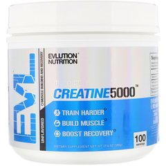 Креатин 5000, Creatine 5000, EVLution Nutrition, 500 г