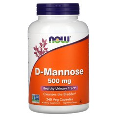 Д-манноза Now Foods (D-Mannose) 500 мг 240 капсул купить в Киеве и Украине