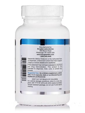Гесперидин Douglas Laboratories (Hesperidin Methyl Chalcone) 60 капсул