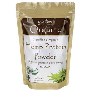 Сертифицированный органический белок конопли, Certified Organic Hemp Protein, Swanson, 425 грам купить в Киеве и Украине