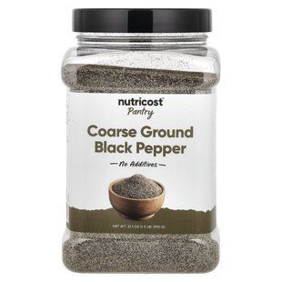 Nutricost, Pantry, крупный молотый черный перец, 590 г (21,1 унции) купить в Киеве и Украине