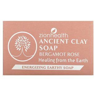 Zion Health, Ancient Clay Bar Soap, Bergamot Rose, 6 oz (170 g) купить в Киеве и Украине